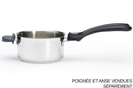 Set de 3 casseroles De Buyer Milady Twisty en acier inoxydable