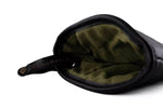 Manique Alaskan Maker Defender noir et vert en cuir
