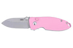 Couteau pliant CRKT SQUID 2474P.CR manche en G10 rose 8,8cm