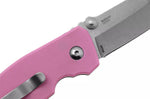 Couteau pliant CRKT SQUID 2474P.CR manche en G10 rose 8,8cm