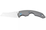 Couteau pliant coupe-cigare Fox Virtus FX.541TI manche 10cm en titanium + étui cuir