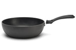 Sauteuse bombée antiadhésive De Buyer Choc Intense Twisty en aluminium forgé