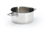 Set de 4 casseroles De Buyer Milady Twisty en acier inoxydable + 1 poignée + 2 anses