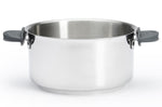 Set de 4 casseroles De Buyer Milady Twisty en acier inoxydable + 1 poignée + 2 anses