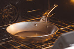 Poêle ronde De Buyer Mineral B Pro 24cm en acier et poignée en fonte d'inox