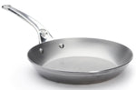 Poêle ronde De Buyer Mineral B Pro 24cm en acier et poignée en fonte d'inox