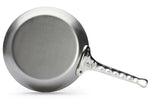 Poêle ronde De Buyer Mineral B Pro 24cm en acier et poignée en fonte d'inox