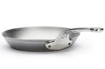 Poêle ronde De Buyer Mineral B Pro 24cm en acier et poignée en fonte d'inox
