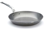 Poêle ronde De Buyer Mineral B Pro 28cm en acier et poignée en fonte d'inox