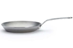 Poêle ronde De Buyer Mineral B Pro 28cm en acier et poignée en fonte d'inox
