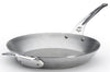 Poêle ronde De Buyer Mineral B Pro 32cm en acier, poignée et contre-poignée en fonte d'inox