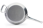 Poêle ronde De Buyer Mineral B Pro 32cm en acier, poignée et contre-poignée en fonte d'inox