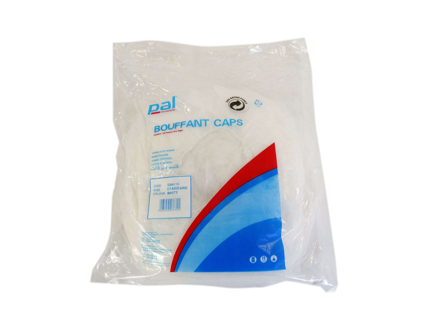 Lot de 100 charlottes blanches rondes
