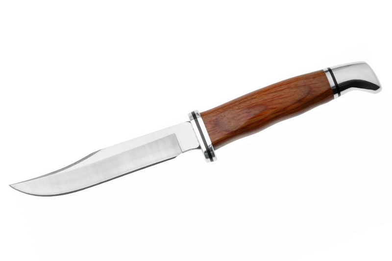Couteau Buck 0102CCS1 Woodsman Heritage Series lame 10cm manche en cocobolo + étui en cuir
