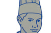 Lot de 10 toques de chef en papier taille réglable 23.5cm