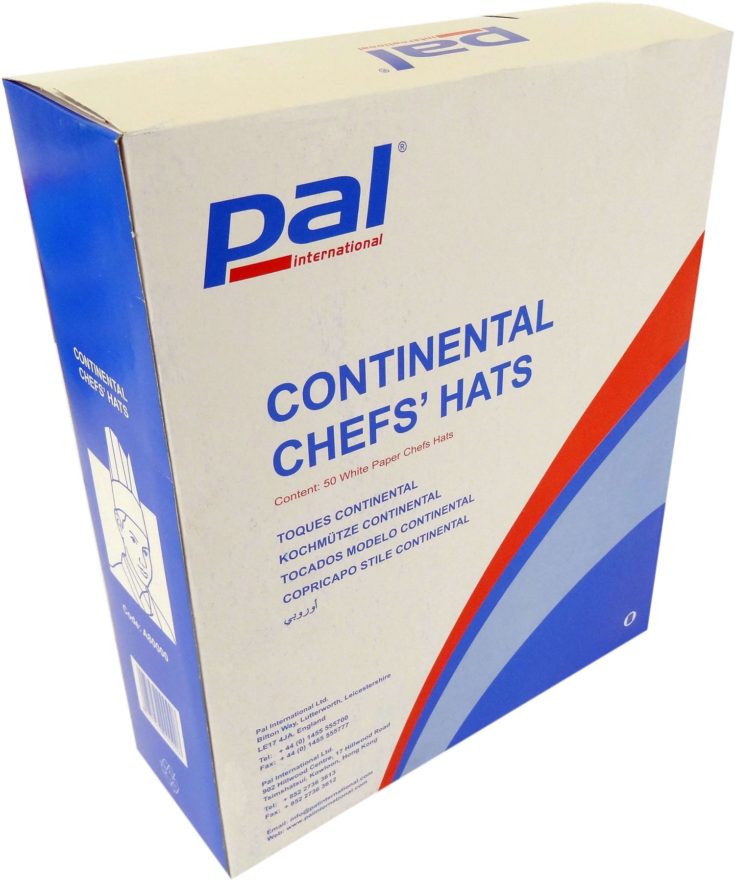 Lot de 10 toques de chef en papier taille réglable 23.5cm