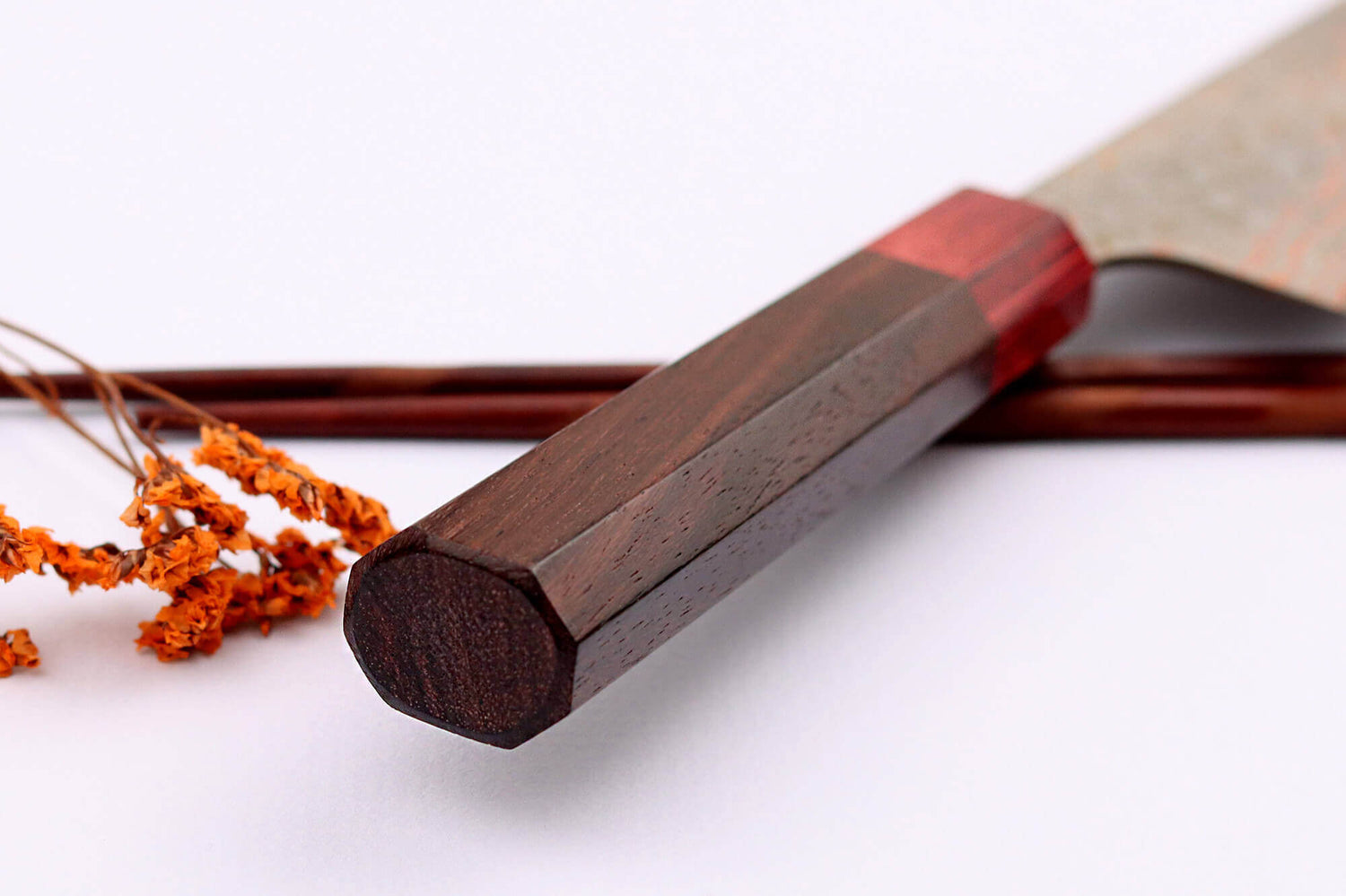 Couteau de chef 21cm japonais artisanal Takeshi Saji VG10 Rainbow Nashiji