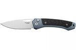 Couteau pliant LionSteel Twain TW-BLCF manche 10,5cm en titanium bleu et fibres de carbone