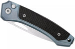 Couteau pliant LionSteel Twain TW-BLCF manche 10,5cm en titanium bleu et fibres de carbone
