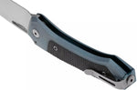 Couteau pliant LionSteel Twain TW-BLCF manche 10,5cm en titanium bleu et fibres de carbone