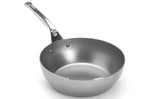 Sauteuse paysanne De Buyer Mineral B Pro 24cm en acier et poignée en fonte d'inox
