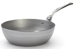 Sauteuse paysanne De Buyer Mineral B Pro 28cm en acier et poignée en fonte d'inox