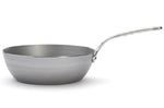 Sauteuse paysanne De Buyer Mineral B Pro 28cm en acier et poignée en fonte d'inox