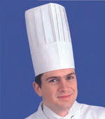Lot de 10 toques de chef en papier taille réglable 26.5cm