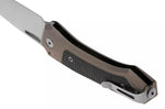 Couteau pliant LionSteel Twain TW-BRCF manche 10,5cm en titanium bronze et fibres de carbone