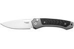 Couteau pliant LionSteel Twain TW-GYCF manche 10,5cm en titanium gris et fibres de carbone