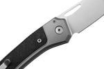 Couteau pliant LionSteel Twain TW-GYCF manche 10,5cm en titanium gris et fibres de carbone