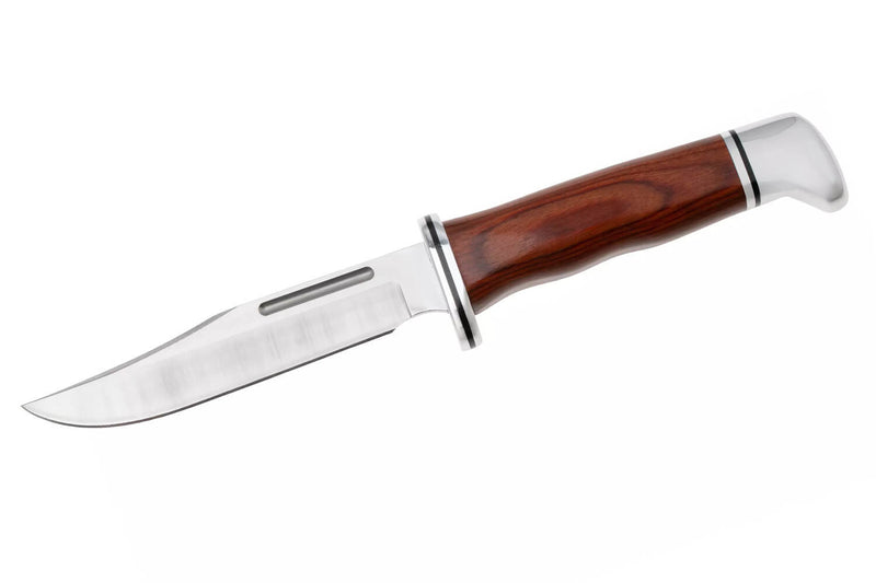 Couteau Buck 0117CCS1 Brahma Heritage Series lame 11,5cm manche en cocobolo + étui en cuir