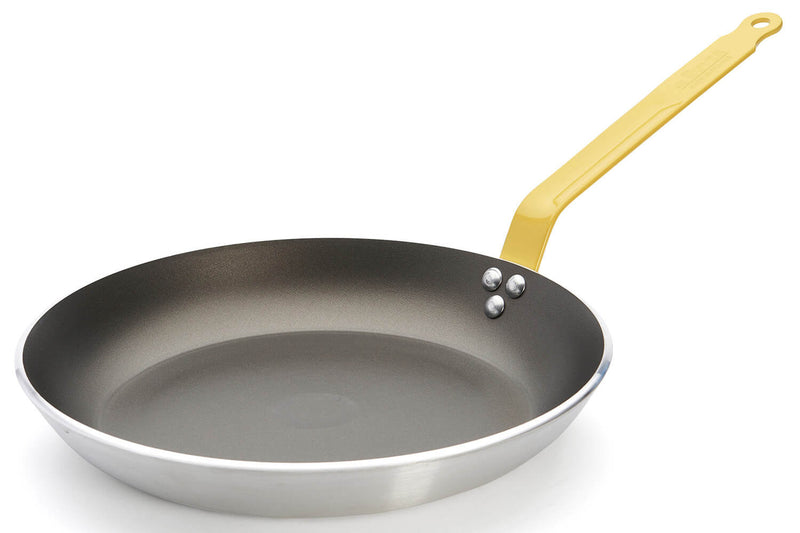 Poêle antiadhésive De Buyer Choc Resto Induction jaune en aluminium - 32cm