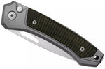 Couteau pliant LionSteel Twain TW-GYCVG manche 10,5cm en titanium gris et micarta vert