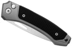 Couteau pliant LionSteel Twain TW-GYGBK manche 10,5cm en titanium gris et G10 noir