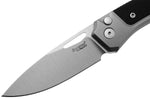Couteau pliant LionSteel Twain TW-GYGBK manche 10,5cm en titanium gris et G10 noir