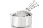 Set de 3 casseroles De Buyer Affinity en acier inoxydable 5 ply 16-18-20cm