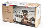Set de 3 casseroles De Buyer Affinity en acier inoxydable 5 ply 16-18-20cm