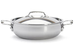 Sautoir bombé De Buyer Affinity 28cm en acier inoxydable 5 ply avec couvercle
