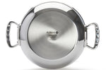 Sautoir bombé De Buyer Affinity 28cm en acier inoxydable 5 ply avec couvercle