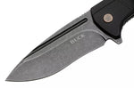 Couteau pliant BUCK RUCKUS 0713CPS manche noir 12cm