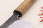 Couteau nakiri 16,5cm japonais artisanal Hado Sumi B1D manche en chêne