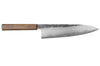 Couteau de chef 24cm japonais artisanal Hado Sumi B1D manche en chêne