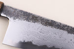 Couteau de chef 24cm japonais artisanal Hado Sumi B1D manche en chêne