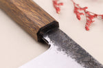 Couteau de chef 24cm japonais artisanal Hado Sumi B1D manche en chêne