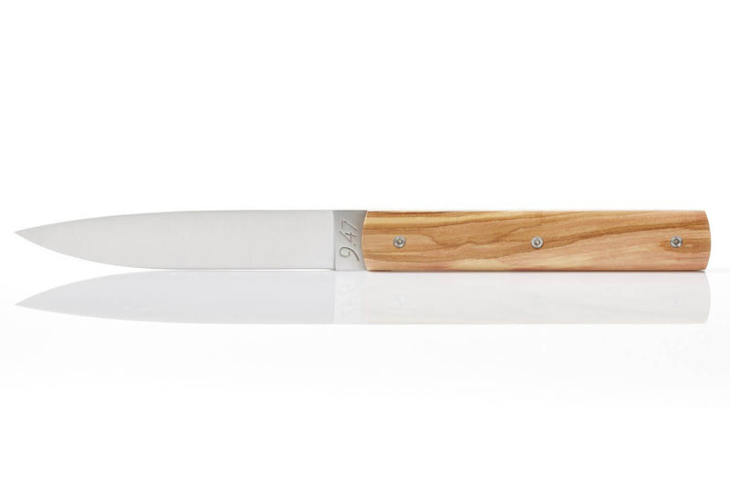 Couteau de table Perceval 9.47 en bois d'olivier