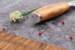 Couteau santoku 18cm Wusaki Fujiko 10CR damas