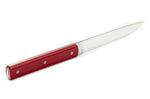Coffret de 6 couteaux de table faits mains Perceval 888 rouge