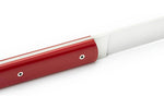Coffret de 6 couteaux de table faits mains Perceval 888 rouge