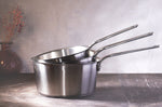 Set de 3 casseroles Cristel 1826 en acier inoxydable 18/10 brossé